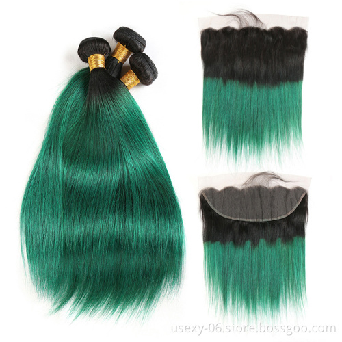 Wholesale Ombre Bundles,Grey Blue Purple Color Human Hair Weave Bundles , Natural Virgin ombre Brazilian Hair bundles